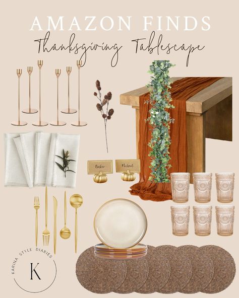 Visit here to check out Weekly Amazon Finds – Thanksgiving Edition on Karina Style Diaries! If you are looking for Thanksgiving essentials from amazon, then this is the blog post for you! Get inspired to try these thanksgiving tablescapes ideas. You will love these women's thanksgiving outfit ideas this blog post has to offer. Be sure to try out these beauty essentials from amazon. There is nothing better than having these Amazon products this Thanksgiving. Thanksgiving Table Settings Walmart, Thanks Giving Table Scape, Folding Table Thanksgiving, Boho Thanksgiving Table Decor, Disposable Thanksgiving Table Settings, Amazon Thanksgiving Table, Thanksgiving Serving Table Ideas, Thanksgiving Table Settings Minimalist, Thanksgiving Table Set Up