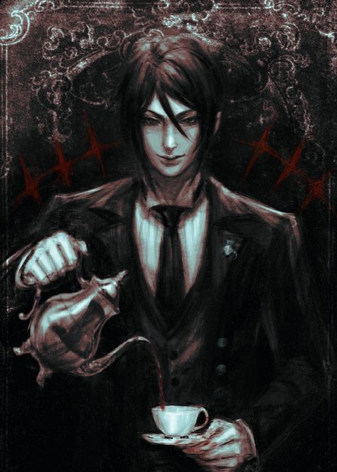 Sebastian Black Butler, Butler Art, Black Butler Grell, Black Bulter, Black Butler Sebastian, Black Butler Manga, Black Butler Characters, Black Butler 3, Kei Visual