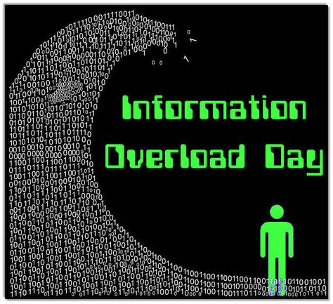 October 17 is Information Overload Day Thinking Mind, Information Overload, October 19, October 20, Party Food, Mindfulness, Celebrities, Quick Saves