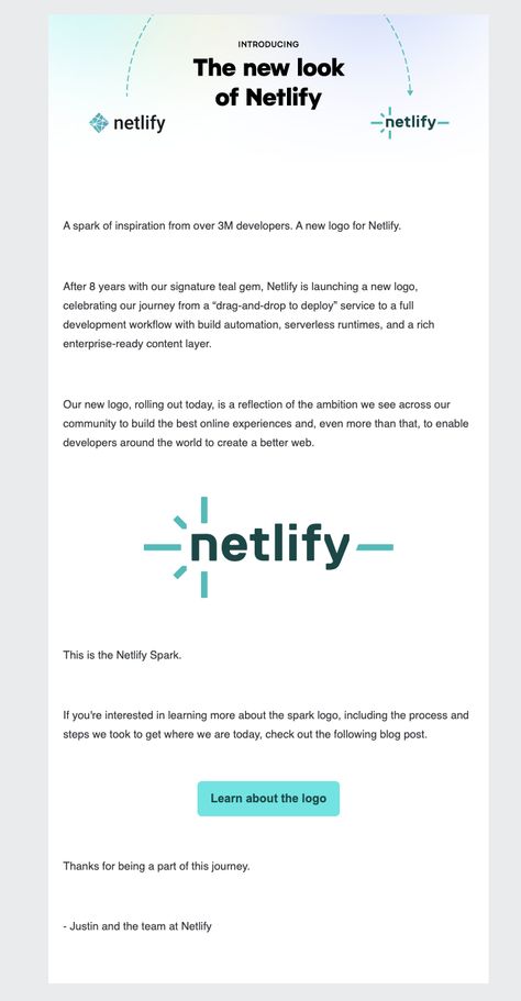 SaaS Rebranding and Redesign Announcement Email Examples B2b Email Marketing Design, Rebranding Announcement, B2b Email Marketing, Logo Evolution, Email Examples, Employee Management, Ideal Image, Email Marketing Design, Brand Collaboration