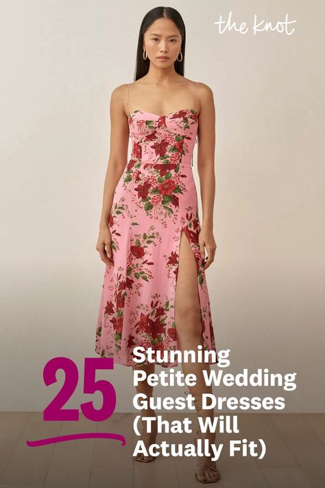 Shopping for dresses can be a challenge when you're petite—but not when you have options like these. Petite Bridesmaid Dress, Party Dress For Petite Women, Petite Long Dress Formal, Dresses For Petite Women Wedding, Dress For Petite Women Formal, Petite Dresses Wedding Guest Classy, Formal Wedding Guest Dress Petite, Petite Dresses Wedding Guest Formal, Midi Dress Petite Women