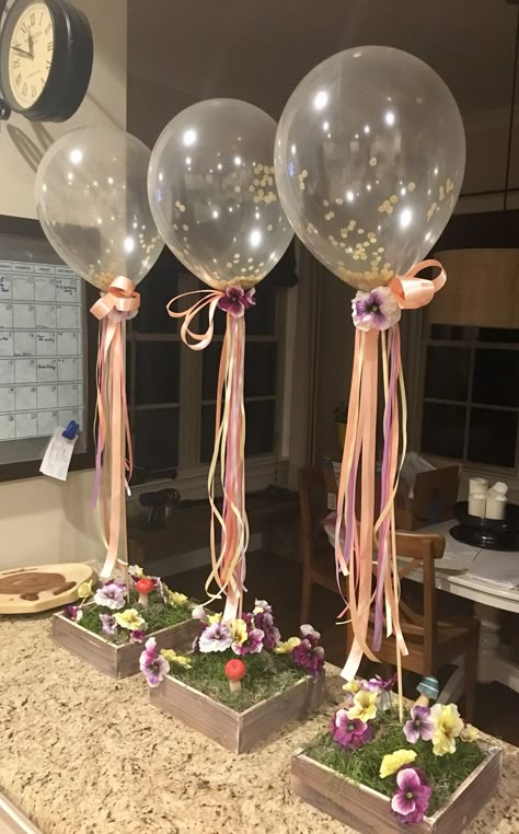 Centro de mesa Idee Babyshower, Balloon Arrangements, Balloon Centerpieces, Balloon Flowers, Wedding Balloons, Table Arrangements, Party Balloons, Shower Decorations, Birthday Balloons