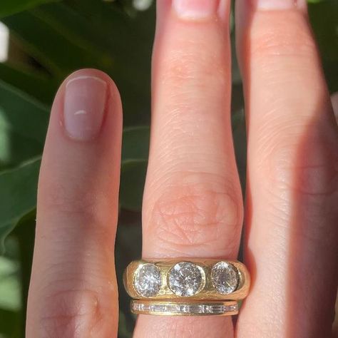 JENNA KATZ on Instagram: "In love with this hand carved custom engagement ring with over 2 carats of heirloom family diamonds. We kept her a bit rough — textured and organic ✨#heirloomdiamonds #18kgold #handcarved #engagementring" Organic Rings Engagement, Jenna Katz Jewelry, Jenna Katz, Jewelry Goals, Heirloom Ring, Heirloom Rings, Dream Dream, Organic Rings, Family Jewels