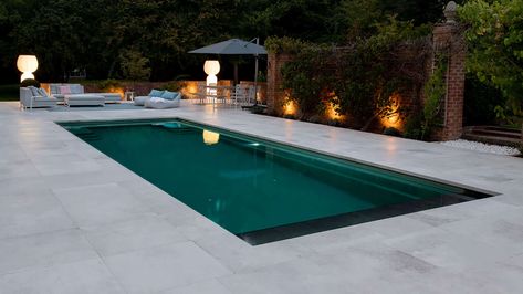 Swimming Pool Builders & Suppliers | Compass Pools UK Swimming Pool Steps, Building A Swimming Pool, Swimming Pool Construction, Luxury Swimming Pools, Pool Contractors, Pool Steps, Cool Swimming Pools, Natural Swimming Pools, Luxury Pools