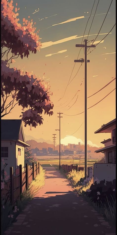 Aesthetic Anime Scenery Wallpaper, Backgrounds Landscape, Chill Wallpaper, Pixel Art Landscape, Studio Ghibli Background, Anime Backgrounds, Cool Anime Backgrounds, Anime Backgrounds Wallpapers, Art Gallery Wallpaper