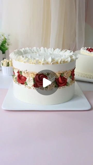 Videos Of Cake Decorating, Wine Bottle Cake Ideas Birthday, Simple Fondant Cake Design Decorating Ideas, Vanilla Cake Decoration Ideas, Cake With Flowers On Side, Vintage Cake 2 Tier, Birthday Bundt Cake Decorating Ideas, New Cake Designs Unique, Simple Fruit Cake Design