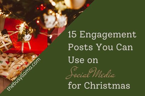 In this blog post, we will discuss the benefits of using engagement posts for Christmas and give tips on creating them. Engagement posts are a type of post that encourages customers to interact with your business. This can be done by asking questions, running contests, or sharing customer photos and stories. Christmas Engagement Posts, Holiday Engagement Posts, Christmas Social Media Engagement Posts, Engagement Captions, Holiday Meme, Christmas Questions, Engagement Questions, Christmas Movies List, Favorite Christmas Desserts