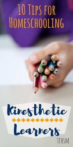 10 Tips for Homeschooling Kinesthetic Learners.  Many of these tips would work great in a special education classroom as well.  Great info as many of our special learners do well with hands on activities.  Read more at:  http://www.tfhsm.com/2016/04/abcs-homeschool-k-kinesthetic-learners.html Kinesthetic Learning Activities, Kinesthetic Learning Style, Kinesthetic Learning, Homeschooling Tips, Homeschool Inspiration, Homeschool Encouragement, Homeschool Learning, Homeschool Help, Homeschool Planning