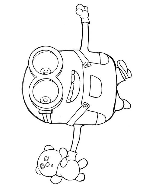 Bob the Minion Colouring page Bob Minion Tattoo, Minions Black And White, Minion Sketch, Minion Template, Bob The Minion, Bob Minion, Minion Tattoo, Cartoon Legs, Minion Drawing