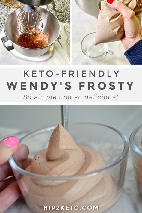 Wendy's Keto Frosty | Exclusive Hip2Keto Recipe Keto Chocolate Frosty, Chocolate Frosty, Desserts Keto, Keto Pancakes, Low Carb Diets, Keto Brownies, Low Carb Sweets, Keto Drink, Keto Fat