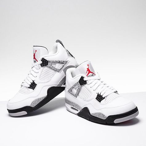 Jordan 4 Concrete, Air Jordan 4 White Cement, Jordan 4 White Cement, Outfits For Teenage Guys, White Skechers, Rainbow Vans, Jordan 3s, Star Wars Shoes, Customized Shoes