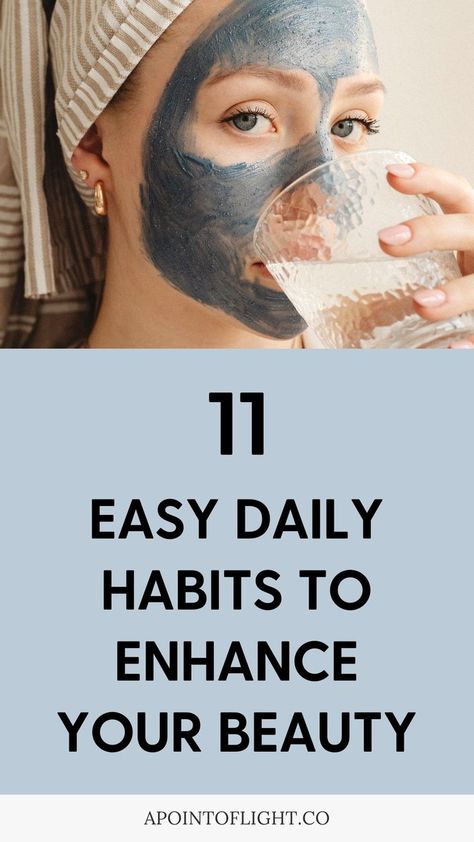 11 easy daily habits to enhance your beauty Beauty Habits Daily, How To Look Beautiful Naturally, Daily Routine Aesthetic, Look Good Everyday, Beauty Mistakes, Beauty And Grace, Workout Room, Look Put Together, Beauty Habits