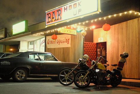 Americana Aesthetic, American Bars, Bar Scene, Motorcycle Aesthetic, Dive Bar, I'm With The Band, Vintage Americana, Trailer Park, American Dream