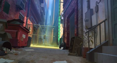 Environment Inspiration, Alley Way, Environment Painting, Gfx Design, City Layout, Bg Design, Daily Sketch, City Background, Scenery Background