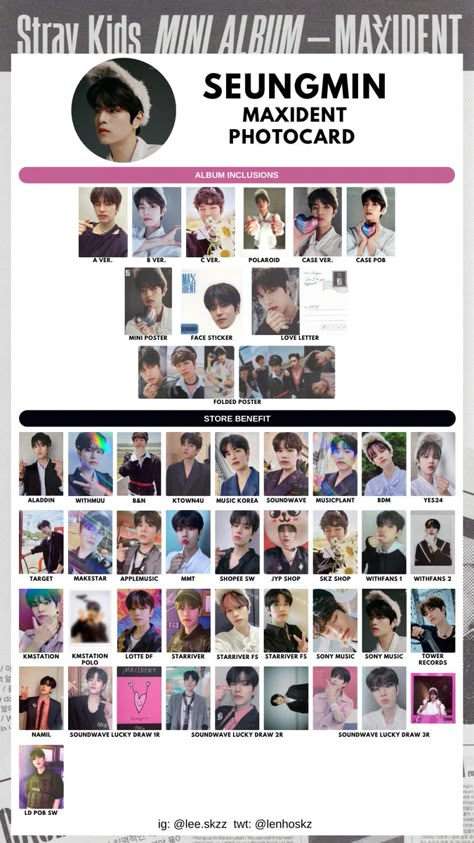 Stray Kids Maxident Album Pre-Order benefits Photocard and Inclusions Template Bang Chan Lee Know (Minho) Seo Changbin Hwang Hyunjin Han Jisung Lee Felix Kim Seungmin I.N (Yang Jeongin) All Seungmin Photocards, Seungmin Maxident Pc, Stray Kids Maxident Photocard Template, Maxident Photocard Scan, Seungmin Maxident Era, Seungmin Maxident Photocard, Seungmin Photocard Template, Maxident Seungmin, Maxident Wallpaper