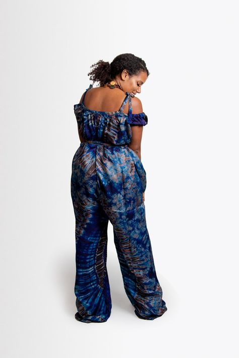 Beautiful and Elegant Loose Fit Jumpsuit in Satin Tie and Dye Fabric. Suitable for Beautiful Days. Size: Loose Fit. Loose Fit Jumpsuit, Ankara Jumpsuit, Satin Jumpsuit, Dye Fabric, Tie And Dye, Silk Satin, One Size Fits All, Loose Fitting, Jumpsuit