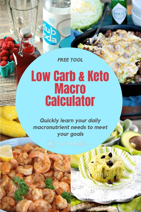 Free low carb and keto macro calculator to quiclky learn the macronutrients for a low carb diet lifestyle. Adjust as you meet your goals! Free Macro Calculator, Low Carb Macros, Macro Friendly Food, Carb Calculator, Keto Macros Calculator, Macro Calculator, Keto Calculator, Diet Lifestyle, Diets For Beginners