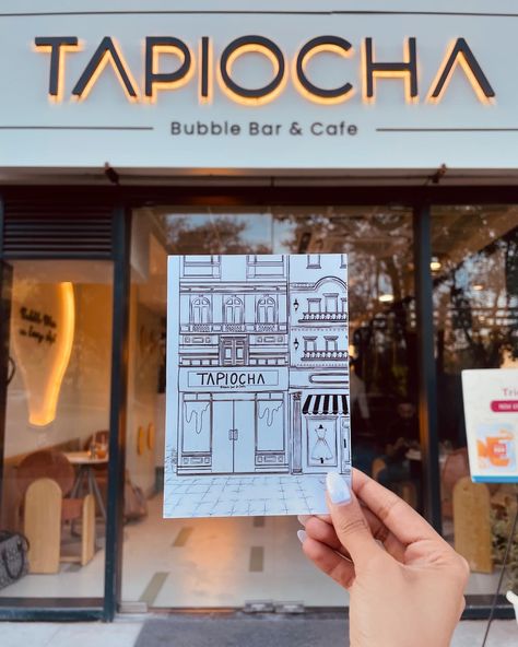 “From sketch to reality: I recently designed a postcard for Tapiocha Bubble Bar & Cafe, and I’m in awe of how it turned out! ✨ Seeing my digital creation come to life in such intricate detail is always a delightful surprise” . . . #DigitalDesign #SketchToReality #TapiochaBubbleBar #CafeDesign #ArtisticJourney #CreativeProcess #FromIdeatoCreation #DesignInspiration #CreativeSurprises Bubble Bar, Bubble Bars, Cafe Design, Bar Cafe, Creative Process, Digital Design, Bubbles, Design Inspiration, Sketch