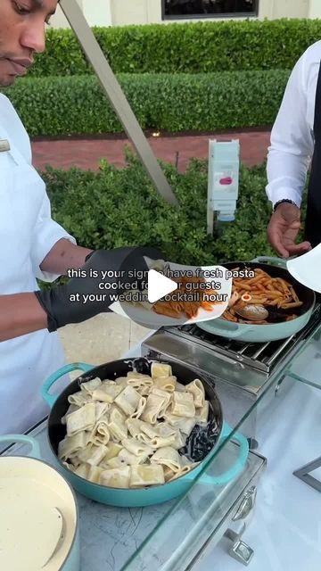 Style Me Pretty on Instagram: "Look no further for creative cocktail hour inspiration! This fresh pasta station will leave your guests swooning! 🍝✨See the link in bio for even more wedding food ideas! Content Creator: @thebridalgirly #weddingphotography #stylemepretty #weddingplanner #weddinginspiration #eventplanning #weddingday #weddingideas #weddings #weddingstyle #weddingdetails #weddingdress #weddingvenue #realwedding #weddingceremony #modernbride #weddingflowers" Wedding Pasta Station, Pasta Station Ideas, Pasta Station Wedding, Wedding Pasta, Wedding Cocktail Hour Food, Pasta Station, Cocktail Hour Food, Wedding Food Ideas, Wedding Food Stations