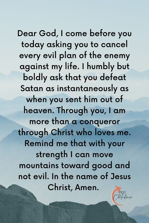 Evil Words, Catholic Prayers Daily, Good Night Prayer Quotes, Spiritual Warfare Prayers, Morning Prayer Quotes, Prayer For Protection, Spiritual Prayers, Good Night Prayer, Christian Quotes Prayer