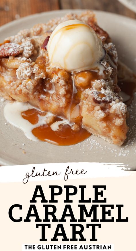 Fall Dessert Recipes Easy Gluten Free, Apple Desserts Gluten Free Dairy Free, Gf Apple Pie Filling, Dutch Apple Pie Gluten Free, Gluten Free Caramel Apple Pie, Gluten Free Thanksgiving Cheesecake, Gluten Free Apple Tart Recipe, Fall Recipes Dessert Gluten Free, Apple Pecan Tart