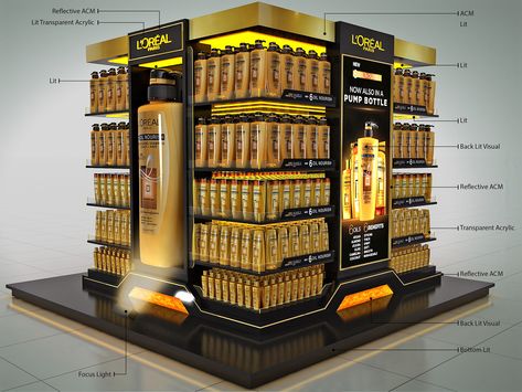 Oil Display, Building Front Designs, Supermarket Display, Pos Design, Retail Design Display, Office Table Design, Floor Display, Cosmetic Packaging Design, Pos Display