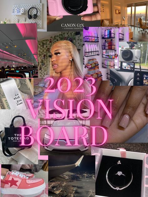 Nail Tech Vision Board Pictures, Cosmetology Vision Board Ideas, Nail Vision Board, Wig Influencer Vision Board, Cosmetology Vision Board, Baddie Vision Board, Nail Tech Vision Board, Creator Director, Life Coach Marketing