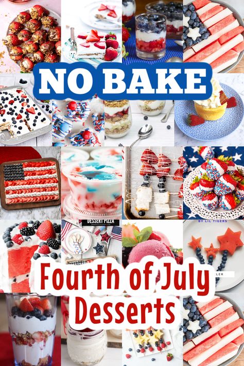 4th Of July Desserts Easy, Easy July 4th Desserts, Desserts Fourth Of July, Sprout House, Refreshing Summer Recipes, July Desserts, Deserts Easy, Patriotic Desserts, Blue Desserts