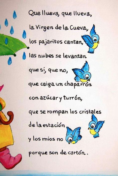 Que llueva.... Spanish Poems, Spanish Lessons For Kids, Dual Language, Spanish Lessons, Moana, Book Quotes, Word Search Puzzle, Mario Characters, Quotes