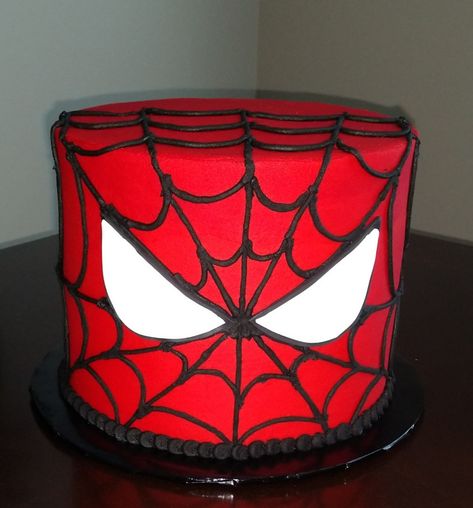 Spiderman Smash Cake, Simple Spiderman Cake Design, Spiderman Birthday Cake Easy, Spiderman Cake Ideas Easy, Simple Spiderman Cake, Spider Man Cake Design, Spiderman Birthday Party Cake, Spiderman Cake Birthday For Kids, Spiderman Cake Birthday