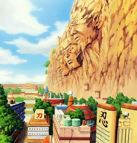 Vila da Folha Naruto Leaf Village, Konoha Naruto, Leaf Village, Anime Places, Naruto Family, Naruto Uzumaki Hokage, Boruto Characters, Naruto Images, Naruto Drawings