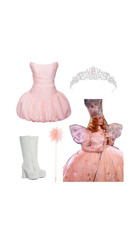 Glinda Halloween Costume, Good Witch Halloween Costume, Glinda Halloween, Glinda The Good Witch Costume, The Good Witch Costume, Glinda Good Witch, Good Witch Costume, Tinkerbell Halloween Costume, Good Witch Halloween