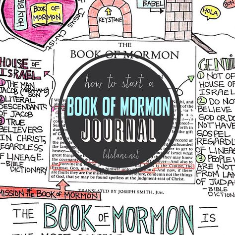 Book of Mormon Journaling Book Of Mormon Journal, Book Of Mormon Journaling, Scripture Marking, Scripture Study Lds, Family Scripture, Lds Scriptures, Starting A Book, Draw Doodle, Church Quotes