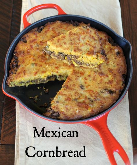 Gluten Free Mexican Cornbread Recipe, Cornbread With Ground Beef, Ground Sausage Cornbread Recipes, Mexican Cornbread With Sausage, Mexican Cornbread With Ground Beef, Cornbread Mexican, Mexican Cornbread Casserole Recipe, Easy Mexican Cornbread, Cooking Corn