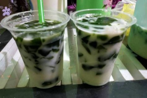 Daun Pandan, Glass Of Milk, Brown Sugar, Drinks