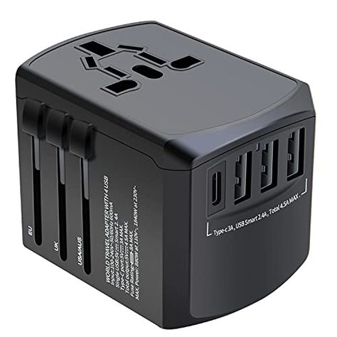 Cool Gadgets for Geeks and Travelers This Christmas, Many of Them Bargains Under $20 Travelling List, Scifi Props, International Travel Adapter, Universal Plug Adapter, London Pics, Usa Trips, Rv Holiday, Best Travel Gifts, Universal Travel Adapter