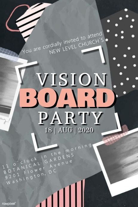 Vision Board Flyer, Resident Assistant Door Decs, Board Party, Vision Board Party, Promote Small Business, Resident Assistant, Door Decs, Prayer Board, January 2024