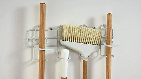 15 Must-Haves To Update Your Pantry Grocery Bag Storage, Broom Storage, Produce Baskets, Push Broom, Mop Holder, Broom Holder, Spice Rack Organiser, Broom And Dustpan, Organized Packing