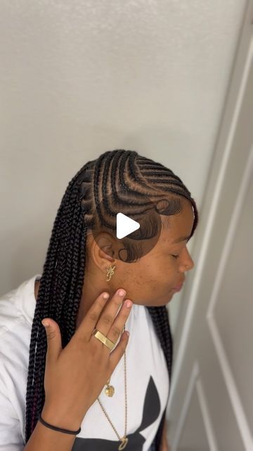 STS STYLING TRO 💕 on Instagram: "Lemonade w  knotless 😮‍💨😍 #eplorepage #hairstylistlb #knotlessbraids #lemonadebraids #redhead" Lemonade With Knotless, Lemonade And Knotless Braids, Half Knotless Half Lemonade, Lemonade Braids In Front Knotless In Back, Lemonade Tribals With Knotless Braids, Half Lemonade Braids Half Knotless, Lemonade Knotless, Half Lemonade Braids Half Box Braids, Lemonade Braids With Knotless