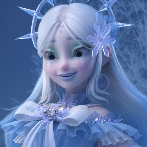 Princess Oc Art, Disney Princess Oc, Ice Character, Ice Oc, Winter Character, Disney Oc, Princess Oc, Character Modelling, Ice Girls