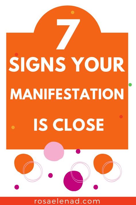 7 Signs your manifestation is close. How To Know Your Manifestation Is Coming, Signs Your Manifestation Is Coming, Books Self Improvement, How To Enjoy Life, Creating Habits, Self Improvement Books, Neural Connections, Self Improvement Ideas, Improving Yourself