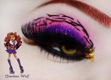 Monster High Wolf Makeup, Monster High Makeup, Monster High Halloween, Brown Matte Lipstick, Themed Makeup, Egyptian Makeup, Scene Makeup, Makeup Tumblr, Show Makeup