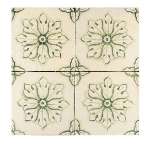 Verde Collina Set of 4 Tiles #7 Studio Le Nid | Artemest Tiles Floor, Volcanic Stone, Spanish Tile, Green Tile, Kitchen Tile, Handmade Tiles, Spanish Style, Kitchen Tiles, Tile Art