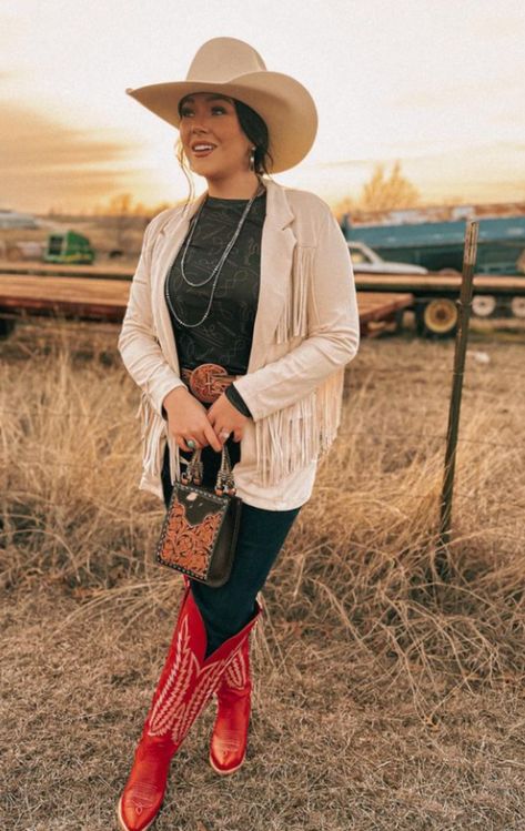 #Western #westernfashion #photography #Westernphotography Skirt With Western Boots, Red Western Boots Outfit, Red Boots Outfit Western, Brianna Purvis, Red Western Boots, Red Boots Outfit, Cowgirl Outfits For Women, Western Boots Outfit, Western Wardrobe