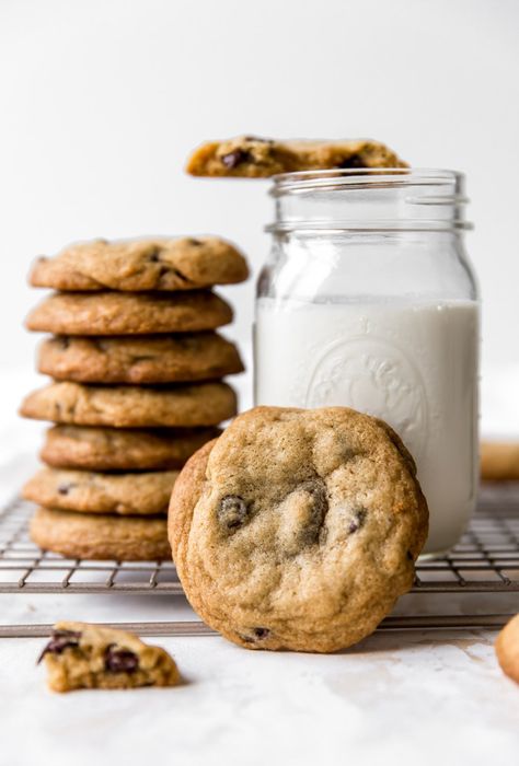 Small Batch Chocolate Chip Cookies | KJ and Company Cookies Aesthetic Photography, Chocolate Chip Cookie Aesthetic, Chocolate Chip Cookies Aesthetic, Baking Cookies Aesthetic, Cookie Aesthetic, Aesthetic Cookies, Small Batch Chocolate Chip Cookies, Cookies Aesthetic, Cookies Photo