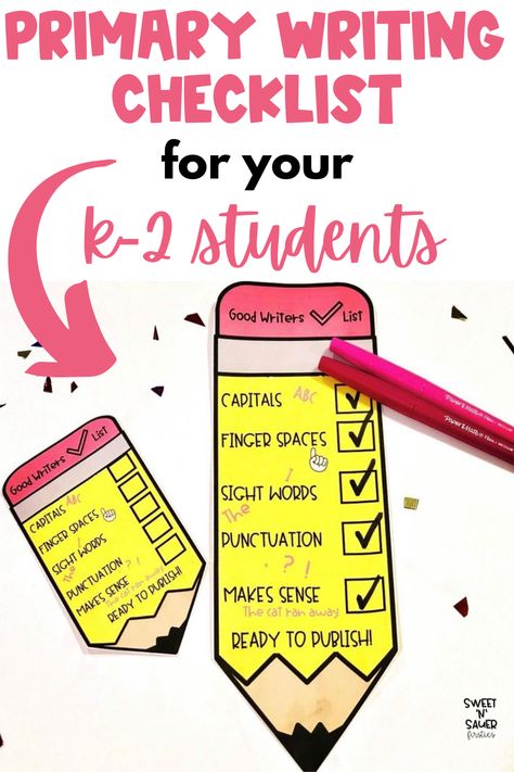 Are you looking for a way to help your early elementary students with their writing? K-2 students need a lot of support and guidance when it comes to writing skills for kids. Inside my blog, you will learn about my primary writing checklist. It will help the writing skills for primary students. I love that my students can be independent with writing activities. Teaching writing in elementary school has never been easier with this writing checklist for first grade. Editing Checklist 2nd Grade, Writing Tools For Students, Small Moment Writing Second Grade, Writing Notebook Elementary, Writing Checklist First Grade, Small Moment Writing First Grade, Writing Rubrics For First Grade, Writing Checklist 2nd Grade, Writing Activities For 2nd Grade