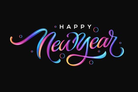 Happy new year. realistic colourful lett... | Premium Vector #Freepik #vector #new-year #happy-new-year #celebration #happy New Year Wishes Cards, Kali Statue, Happy New Year Text, New Year Text, New Year Calendar, Exam Quotes, Happy New Year Photo, Happy New Year Banner, Happy New Year Background