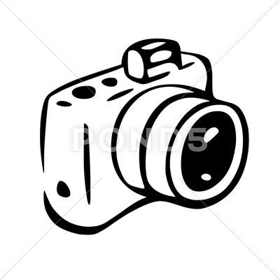 Photo Camera Drawing, White Spaces, Photo Drawing, Camera Wallpaper, Camera Drawing, Camera Aesthetic, Photo Camera, Drawing Vector, Cameras And Accessories