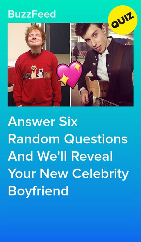 Answer Six Random Questions And We'll Reveal Your New Celebrity Boyfriend #quiz #quizzes #buzzfeed #triviaquestionsandanswers #quizzesbuzzfeed #bestfriendquiz #bffquiz Justin Bieber Quiz, Celebrity Boyfriend Quiz, Friend Quizzes, Buzzfeed Quizzes Love, Celebrity Boyfriend, Buzzfeed Personality Quiz, Personality Quizzes Buzzfeed, Bff Quizes, Boyfriend Quiz