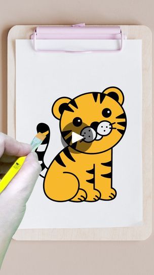 Tiger Easy Drawing For Kids, How To Draw Tiger For Kids, How To Draw A Tiger Step By Step, Tiger Drawing For Kids, Tiger Drawing Easy, Easy Tiger Drawing, Draw A Tiger, Easy Step By Step Drawing, Tiger Kids